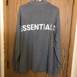 Essentials Fear of God reflective logo longsleeve